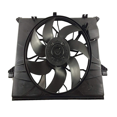 7-инчов черен вентилатор за охлаждане на радиатора с черно електрическо масло